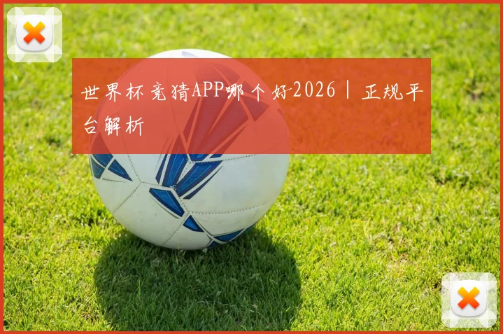 世界杯竞猜APP哪个好2026｜正规平台解析