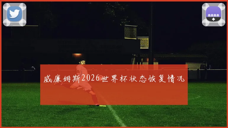 威廉姆斯2026世界杯状态恢复情况